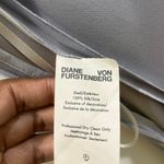 Diane Von Furstenberg  Sleeveless Silk Floor Length Gown w/ Sequins Appliqué Sz 2 Photo 6