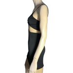 Alice + Olivia  Women’s Size 6 Black Havana Cut Out Spaghetti Strap Mini Dress Photo 3