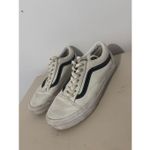 Vans Old Skool Pebbled Leather Lace Up Sneakers men’s 6 women's 7.5 Skate Casual Photo 2