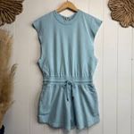 Free People  Sky Blue Sleeveless Romper Photo 1