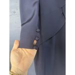 Vintage William Pearson Dress Womens 12 Long Sleeve Asymmetrical USA 90s Blue Photo 2