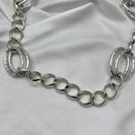 Dana Buchman Early 2000's Chunky Chainlink Silver Metal Necklace Photo 1