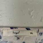 Hazel Cream Blue Floral Short Sleeve V Photo 1