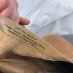 Sam Edelman Sam Edelman Tan Suede OTK Boots 7 Leather Heel Wrap Strap Tall Zip Buckle Photo 5