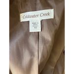 Coldwater Creek  Chocolate Brown Cotton Blend Jacket w/Button Bead Trim - size 10 Photo 7