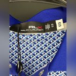 NEW Ralph Lauren RLX Airflow Sleeveless Golf Polo Women’s XS Blue Geo Photo 8
