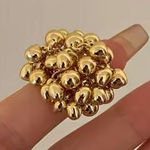 ZARA Aurora sphere Gold Cluster Ring Photo 0