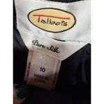 Talbots  Vintage Pure Silk Dress Pants Side Zipper Trousers Lined Solid Black 10 Photo 4