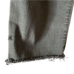 Madewell Cropped Jeans Women’s Size 29 Black/Charcoal Mid-Rise Skinny Raw Hem Photo 5