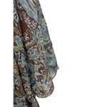 VTG 90s Anage Too Earth Tone Semi Sheer 3/4 Sleeves Sequin V Photo 4