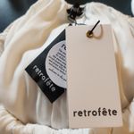 Retrofête Retrofete Zadie Embellished Silk Chiffon Dress Sleeveless White Large NWT Photo 11