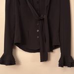 NEW boutique Women’s XL Blingor Black Business Casual Shirt Photo 3