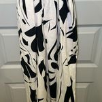INC NWT I.N.C White/Black Print Scoop Neck Cutout Midi Dress Size S Photo 9