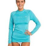 Rip Curl Sunny Rays Long Sleeve UV Swim Top - Light Aqua - S Photo 0