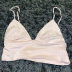 Yoins velvet pink crop top Photo 0