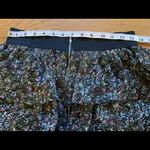 Floral Tiered Exposed wide band waistband Mini Skirt Green Size M Photo 4