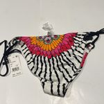 Trina Turk 🇺🇸 12 retro boho eyelet crochet Women's Pink and Black Swim Bottom $76 Photo 2