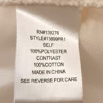 Daniel Rainn  Womens Tunic Cap Sleeve Crochet Tie Front Blouse Off White Sz Small Photo 2