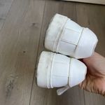 H&M white faux leather fashion sneakers Photo 4