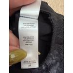 Jessica Simpson ‎ Black Lace Halter Bodysuit M – Floral Mesh Panel Back Keyhole Photo 3