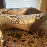 Alfani  Black and White Snakeskin Heels Photo 5