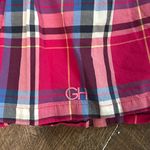 Gilly Hicks  Sidney Ruffle‎ Plaid Skirt Hot Pink Size Large Photo 1
