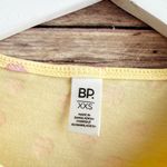 BP  Crop Top Women’s Size XXS Ruched Organic Cotton Yellow Floral Bud NWT Photo 2