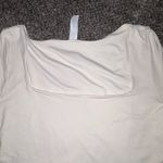 90 Degrees by Reflex 90 Degree by Reflex White Square Neck Long Sleeve Top Photo 4