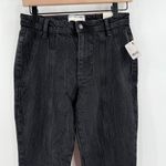 We The Free  Jeans Size 25 Free People Crvy Mona High Rise Flare NWT Black Slit Photo 12