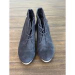 Dr. Scholls Conquer Wedge Booties Womens 10 M Shoes Ankle Faux Suede Comfort Black Photo 1