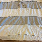 Ella Moss Women’s Gray Striped 3/4 Sleeve Hoodie - Size M Photo 2