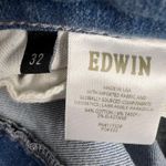 Edwin Lark Ankle Boot Kick Jean Paradigm Wash 27” Inseam Mid Rise Size 32 Waist Blue Photo 6
