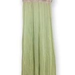 Vintage OLGA Nightgown Fluorescent Green White Lace XS Photo 0