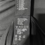 & Other Stories Cupro Blend Cap Sleeve Fitted Ruched Dress Black Size 4 Photo 17