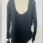 Good American Scuba Scoop Neck Snap Bodysuit Long Sleeve Black Womens size 4XL Photo 2