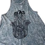 Fifth Sun Hamsa Small Summer Tank Top Gray Tie Dye Photo 3