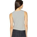 ASTR The Label Heathered Gray Knotted Tie Waist Crop Tank Top Size XL Photo 9