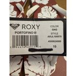 Roxy Portofino III Flip Flops Women’s Size 10 Ginger Brown White Rubber NWT Photo 2