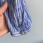 J.Crew  Vertical Blue and White Stripe Button Down Photo 3
