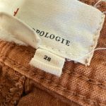 By Anthropologie Wanderer Pants Womens 28 Rust Orange Chino Utility Stretch Photo 3
