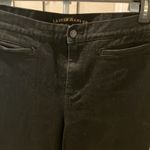 Ralph Lauren  zipped hem black jeans straight leg high rise Photo 1