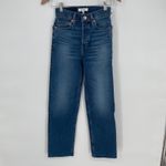 RE/DONE 70s Stove Pipe Jeans True Indigo High Rise Straight Leg Size 23 Photo 1