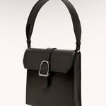 Senreve Cavalla Saddle Bag in Noir Soft Black Piatta NEW Photo 1