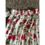 Jaclyn Smith NWT Vintage‎  women's Cream with pink flowers maxi skirt size medium Photo 7