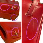 VINTAGE CIRCA 1960’S JANA RED LEATHER KISS LOCK SATCHEL BAG W/CHANGE PURSE Photo 11