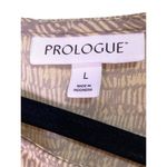 Prologue  Boat Neck Midi Dress L Large Yellow Gray‎ Print Front Slits Sleeveless Photo 6