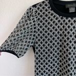 Gracia  Women’s Short Sleeve Blouse Black Medium Photo 4