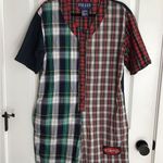 Vintage Esleep Womens XL Red Tartan Plaid Jumper One sy Pajamas Drop Seat VGC Green Size M Photo 0