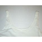 NWT New Designer Natori Top Tank M White Shelf Bra Sleeveless Womens Layering Size M Photo 3