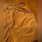 Madewell  High Rise Paperbag Utility Shorts Snap Pockets in‎ Toffee Size Medium Photo 5
